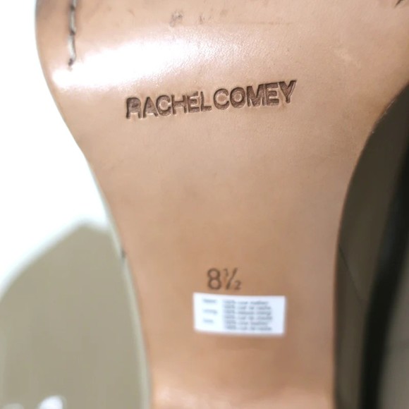 Rachel Comey Tall Willow Boots Taupe Patent Leather Size 8.5 - Picture 12 of 12